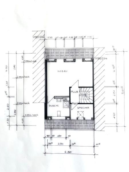 Grundriss DG mit Duschbad