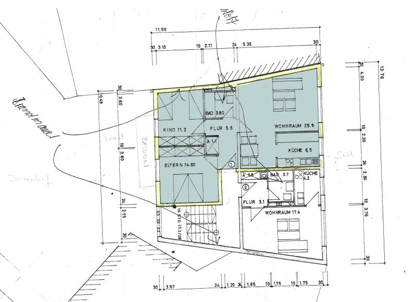 Pfaffenhofen - Reserviert: 3-Zimmer Stadtwohnung mit Balkon